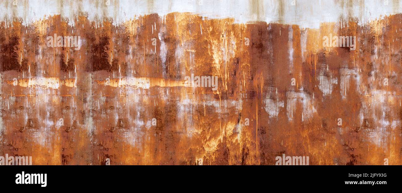 Rusty metallic texture, rust and oxidized metallic background. Long ...