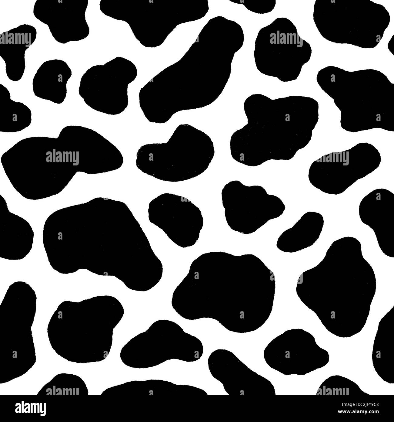 Cow hide seamless pattern. Holstein cattle texture. Cow skin pattern