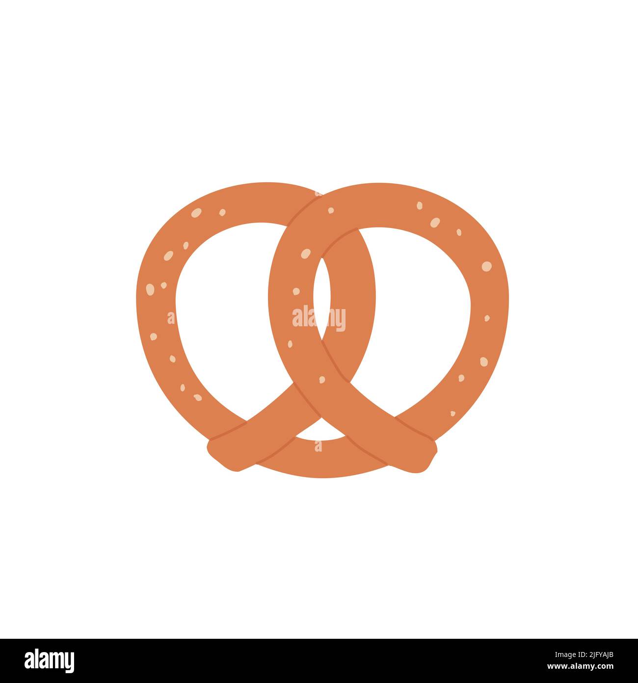 Bakery products delivery services. Traditional pretzel ordering vector