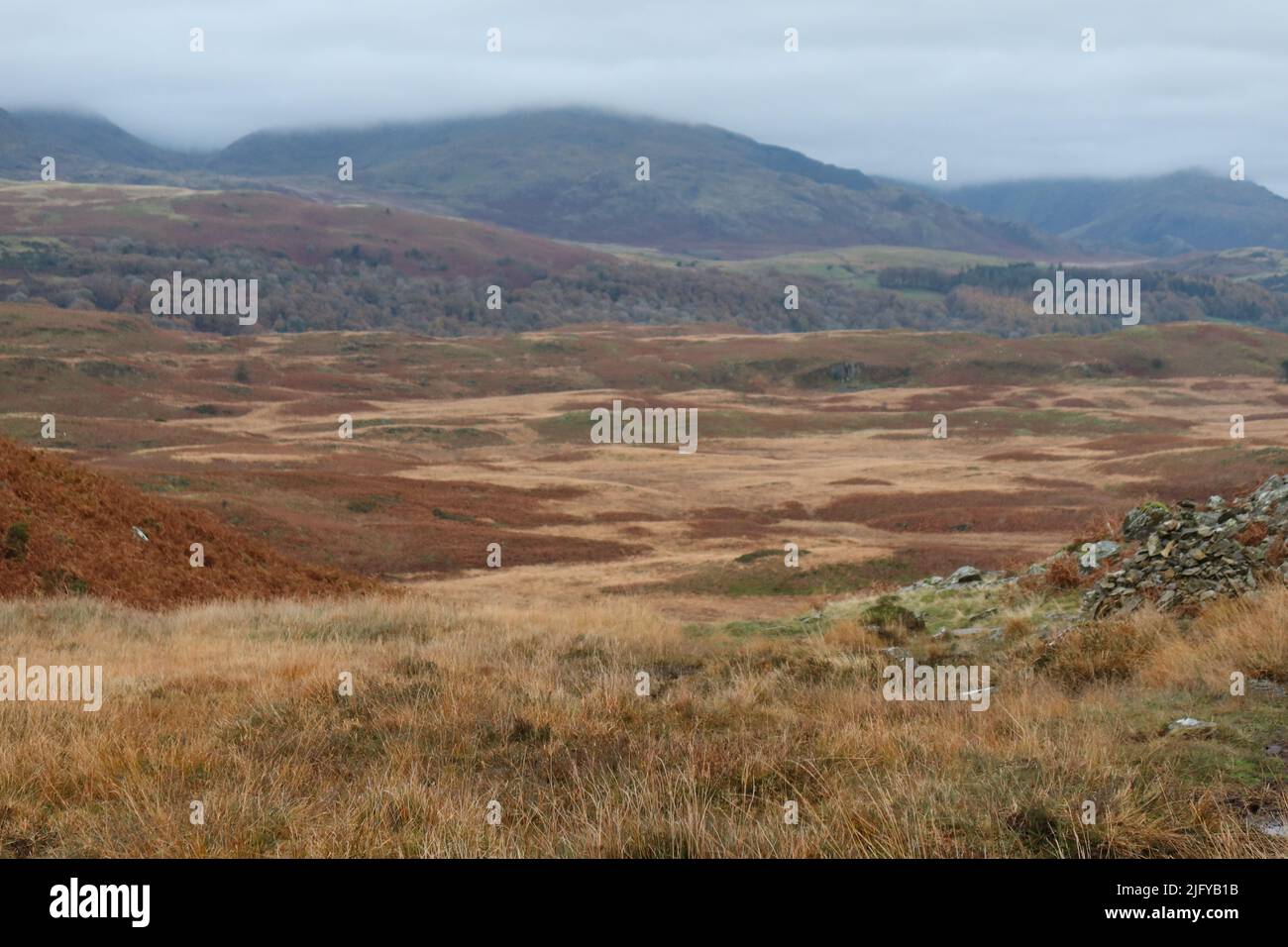 The Cumbria Way Long-distance trail. Lake district national park ...