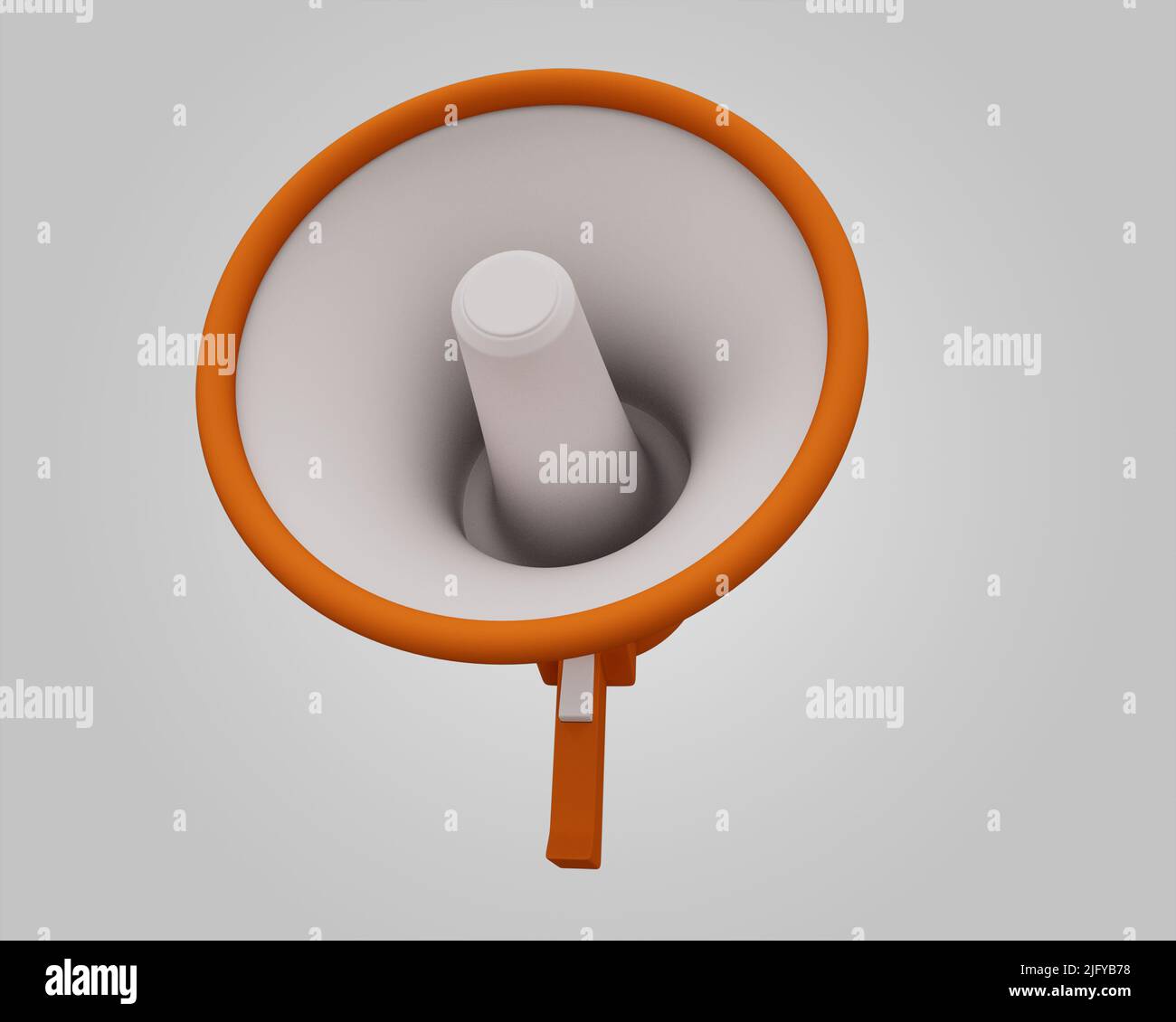 Megaphone Speaker 3d render Abstract design element Minimalist concept ...