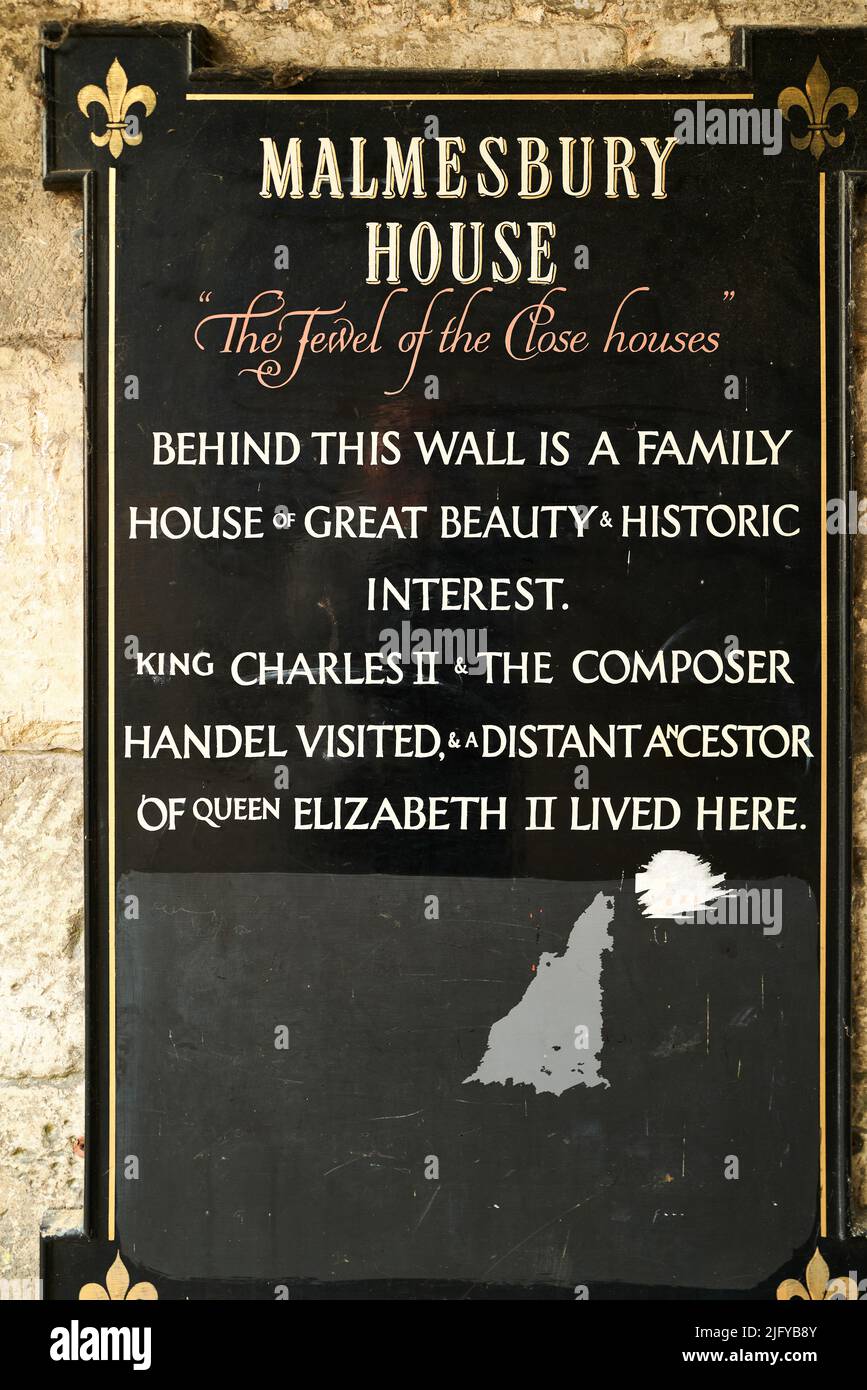 Malmesbury House, Salisbury, England Stock Photo Alamy