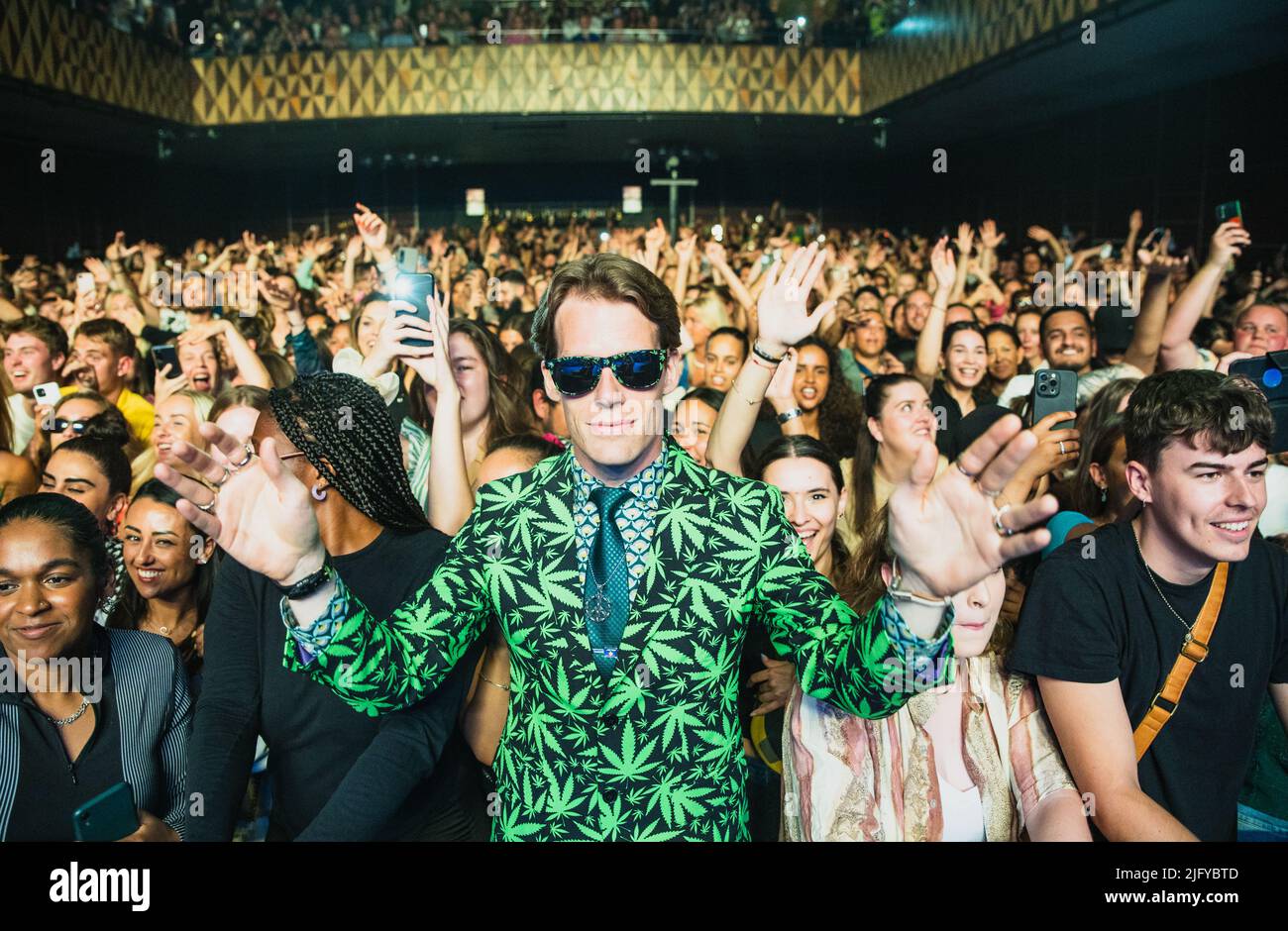 Copenhagen, Denmark. 05th July, 2022. A concert goer is wearing an alternative suit at a live concert with the Jamaican dancehall singer Sean Paul at VEGA in Copenhagen. (Photo Credit: Gonzales Photo/Alamy Live News Stock Photo