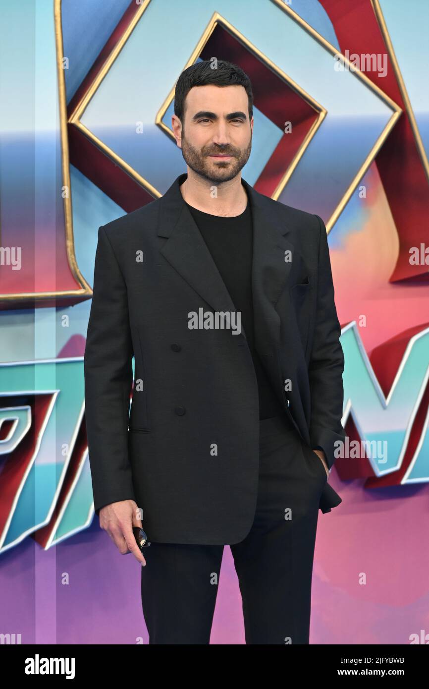 Brett Goldstein arrives at the Marvel Studios' an exclusive gala screening of Thor: Love And Thunder, Leicester Square, London, UK. - 5 July 2022. Stock Photo