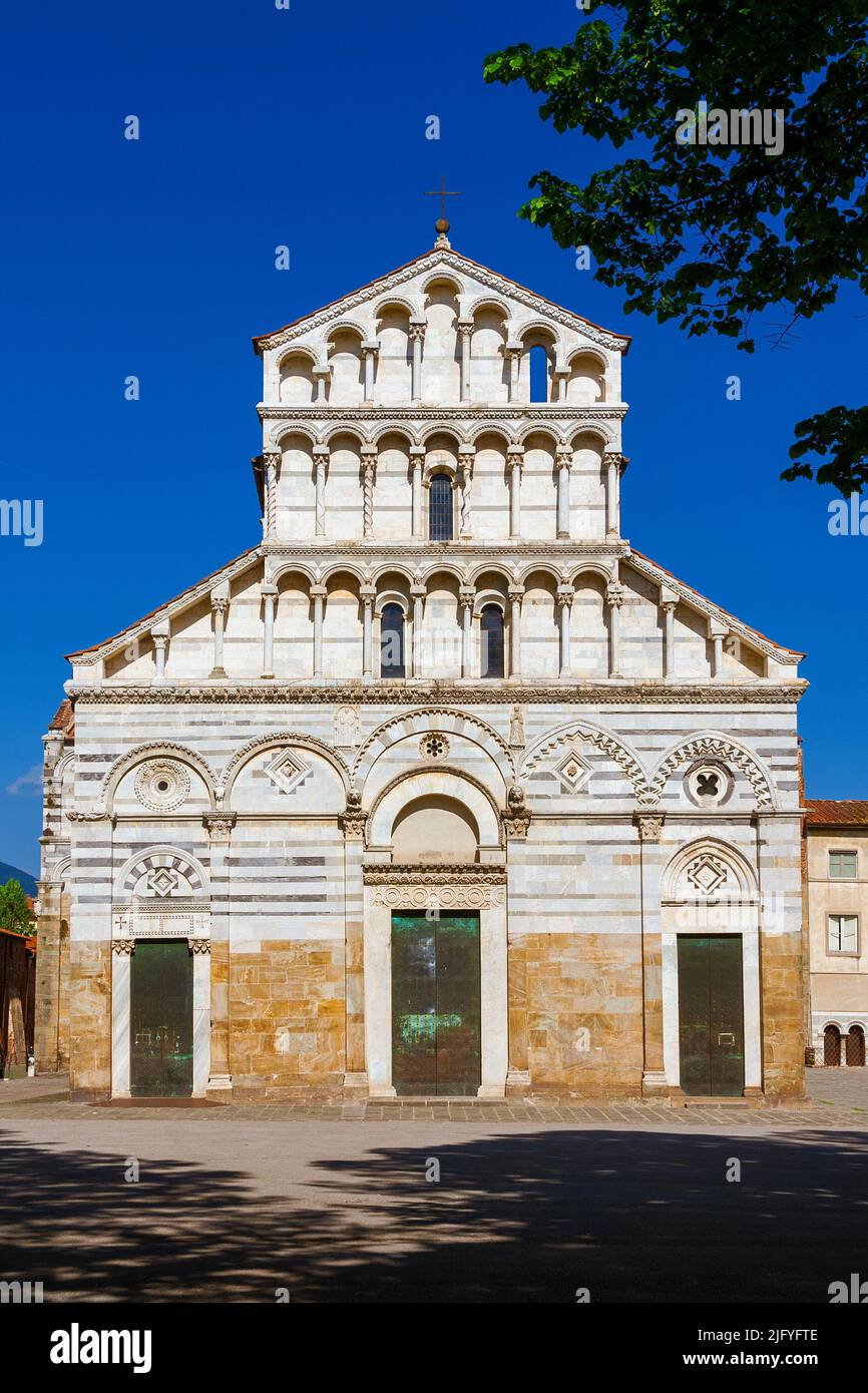 San Paolo a Ripa d'Arno (St. Paul on the bank of the Arno) Church in Pisa. A beautiful sample of Pisan Romanesque religious architecture, erected in t Stock Photo
