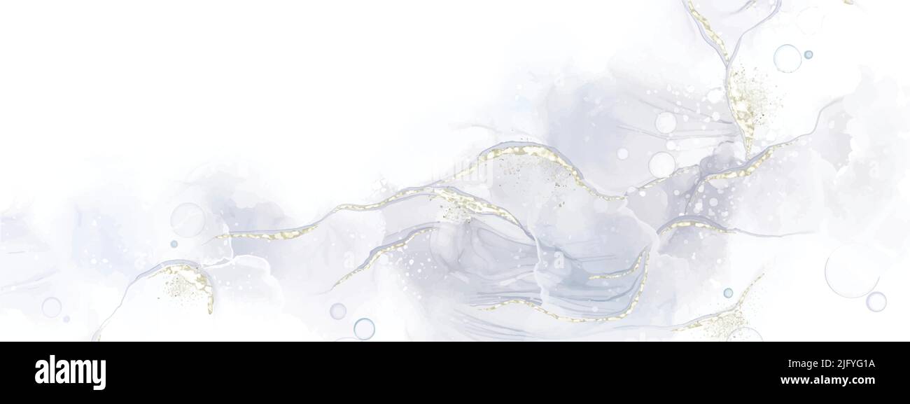 Abstract fluid art painting background with alcohol ink technique light