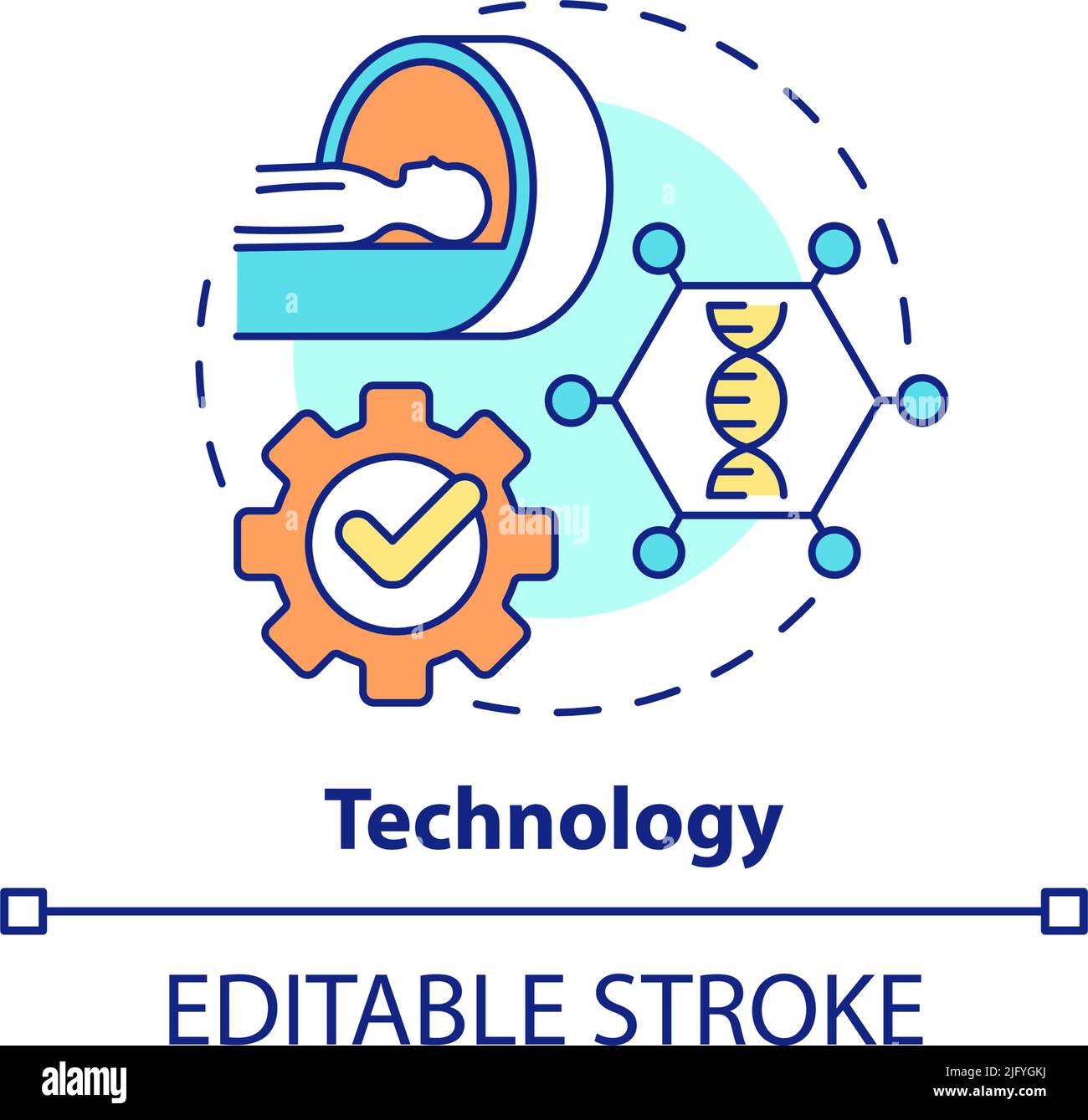 Technology concept icon Stock Vector Image & Art - Alamy