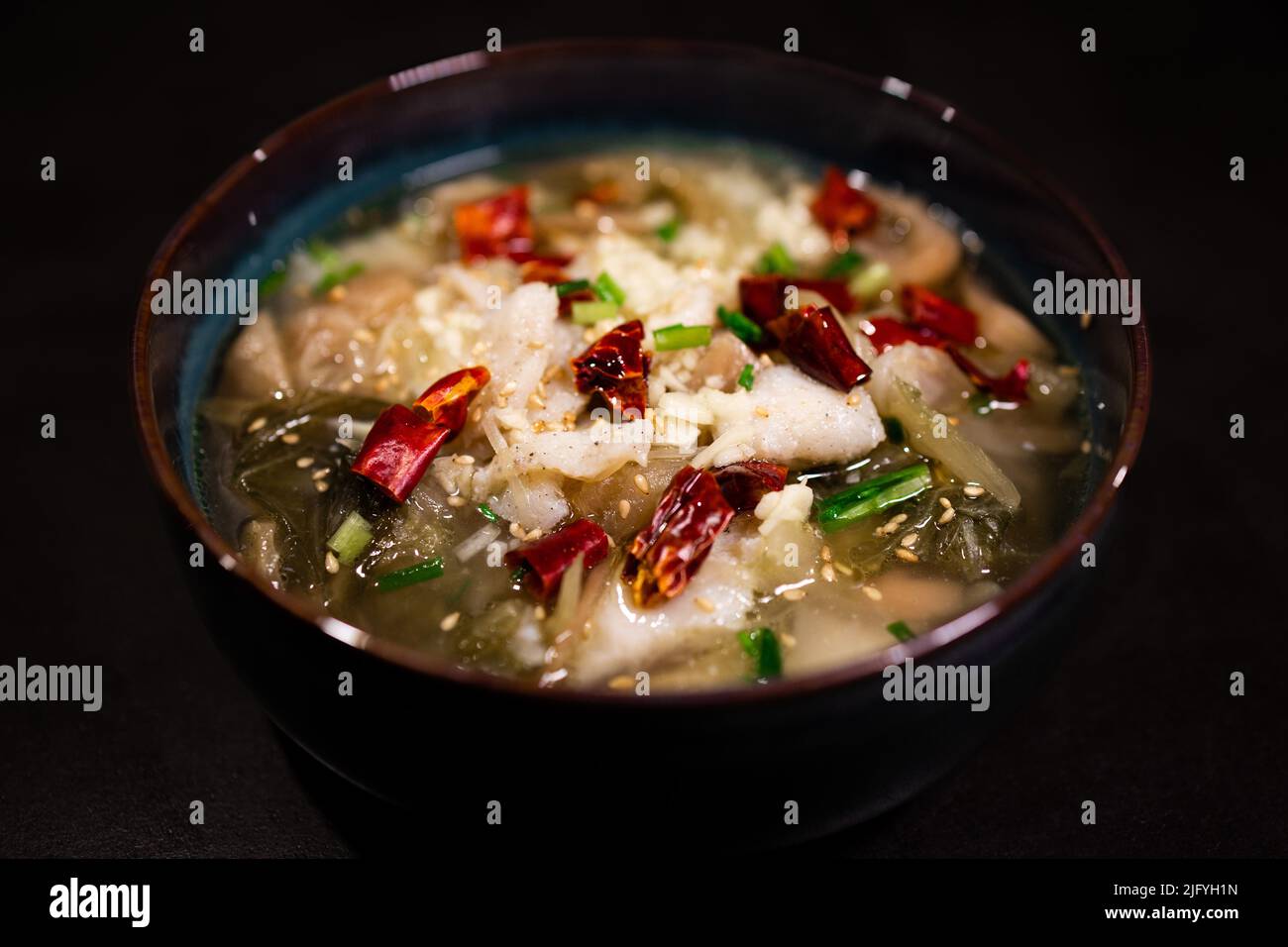Pickled fish - traditional Chinese food Stock Photo