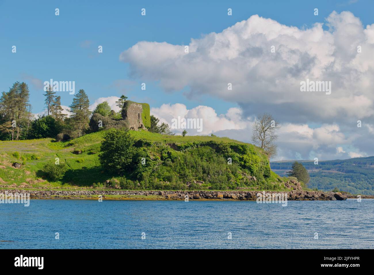 Aros Castle, Isle of Mull, Argyll and Bute Stock Photo