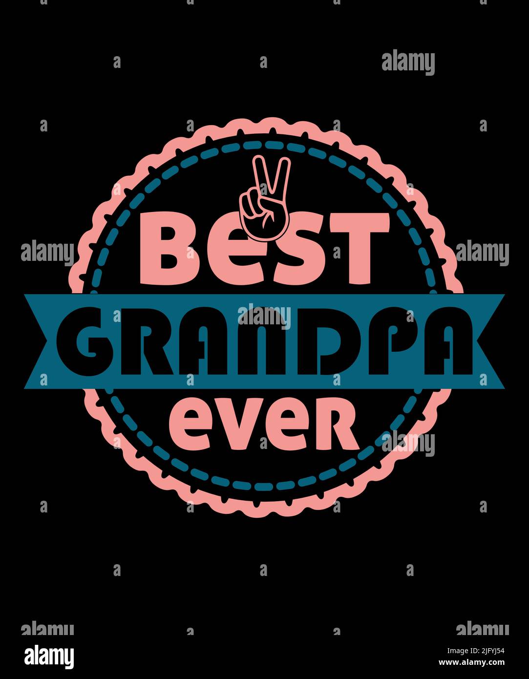 Grandpa Typography T-Shirt Design Print Template, Grandpa T-Shirt Design, Grandpa funny shirts Stock Vector