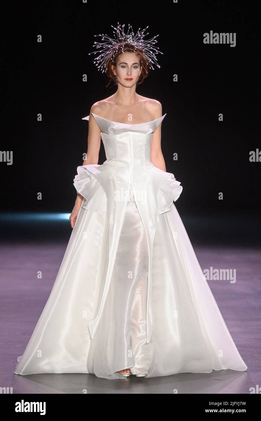 Paris, France. July 05, 2022, A model walks the runway during the