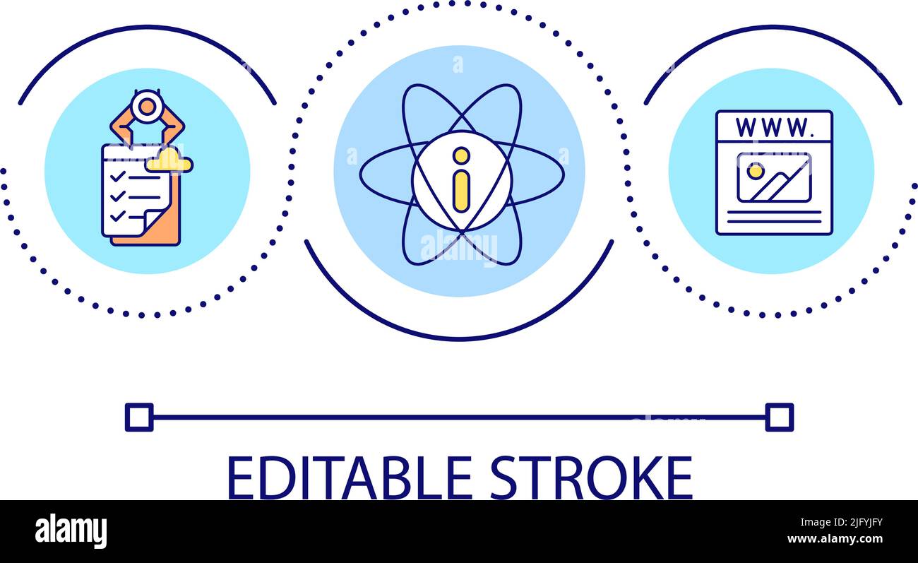 Information architecture loop concept icon Stock Vector Image & Art - Alamy