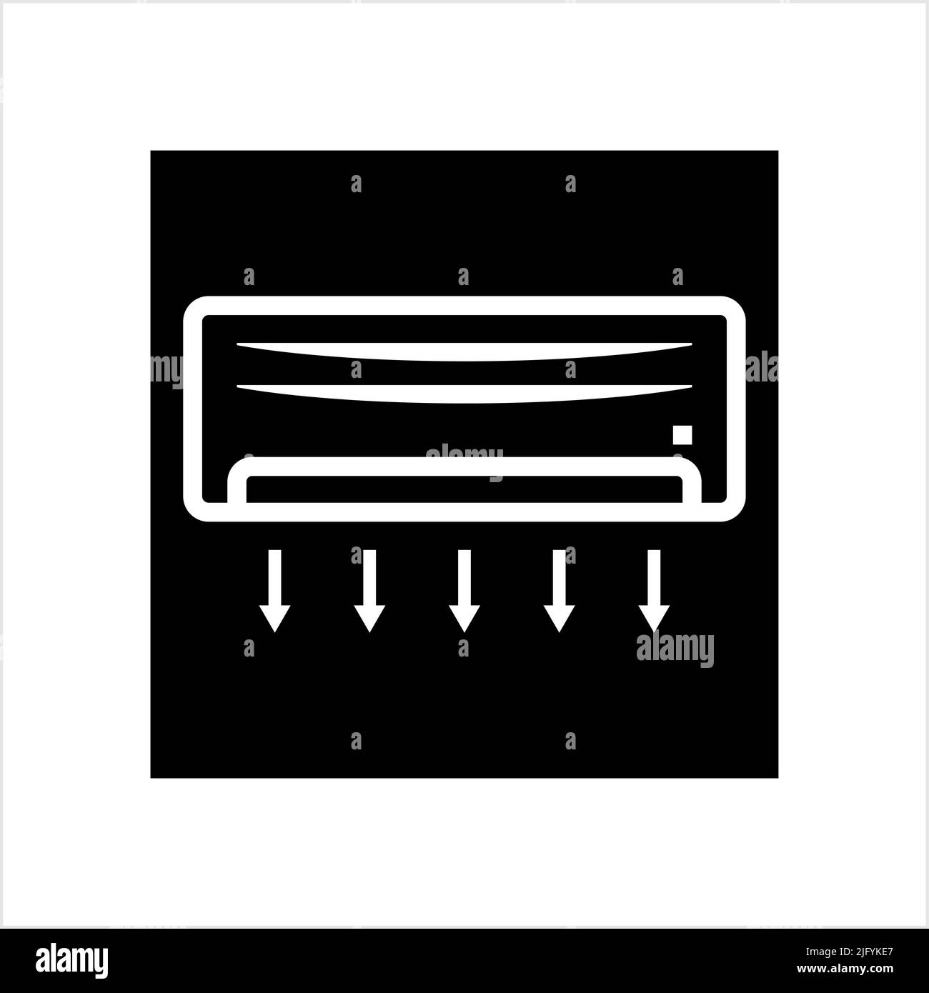 Air Conditioner Icon, Air Conditioner Vector Art Illustration Stock ...
