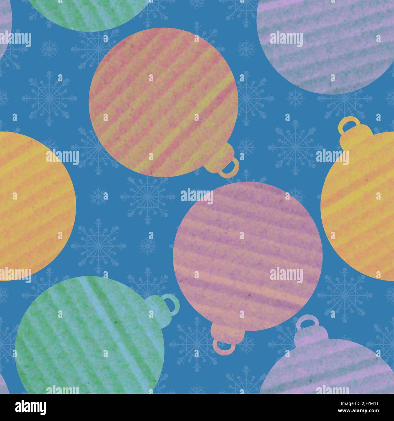 Christmas tree balls seamless pattern for wrapping paper and clothes ...