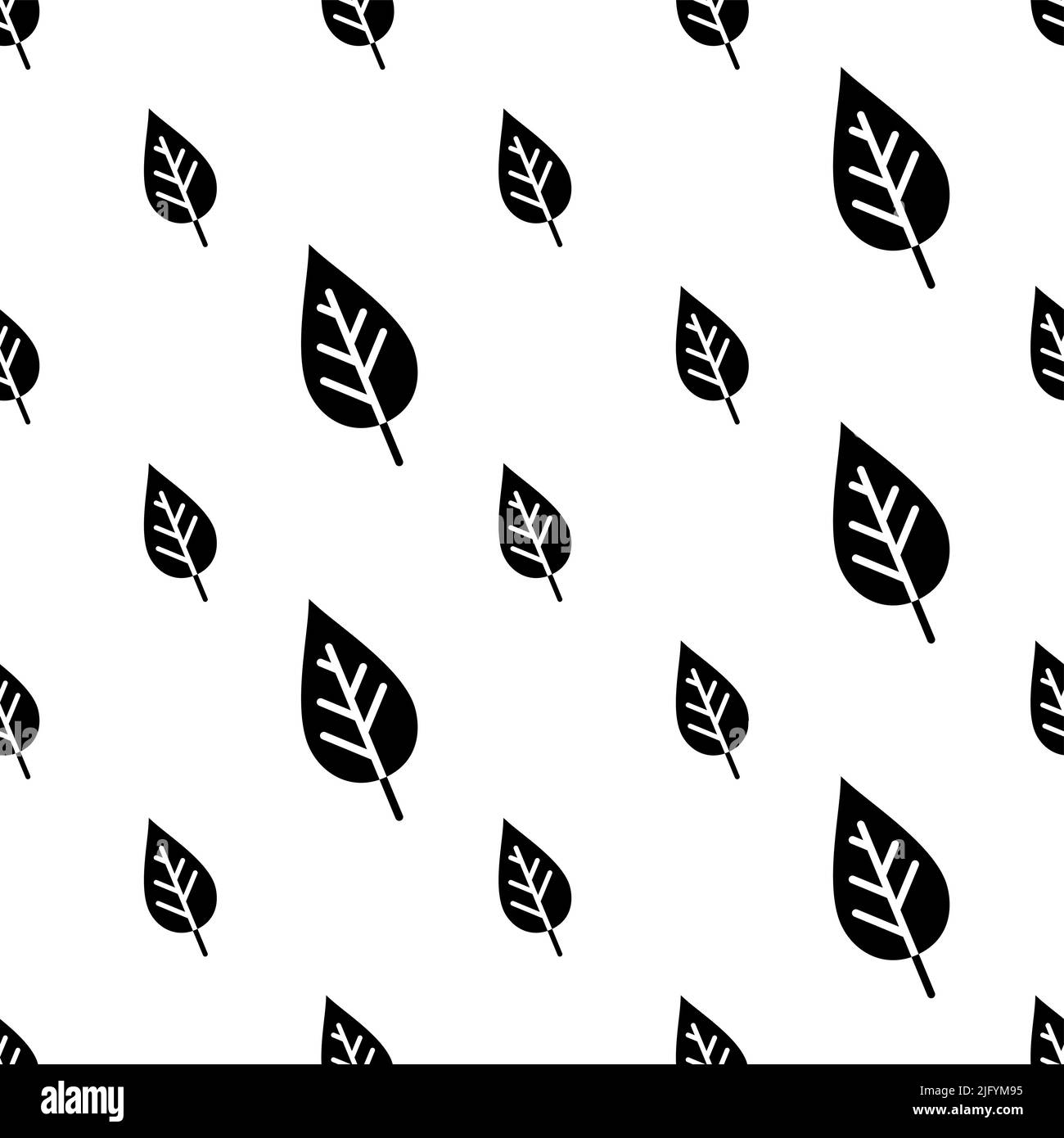 Leaf Icon Seamless Pattern Vector Art Illustration Stock Vector Image ...