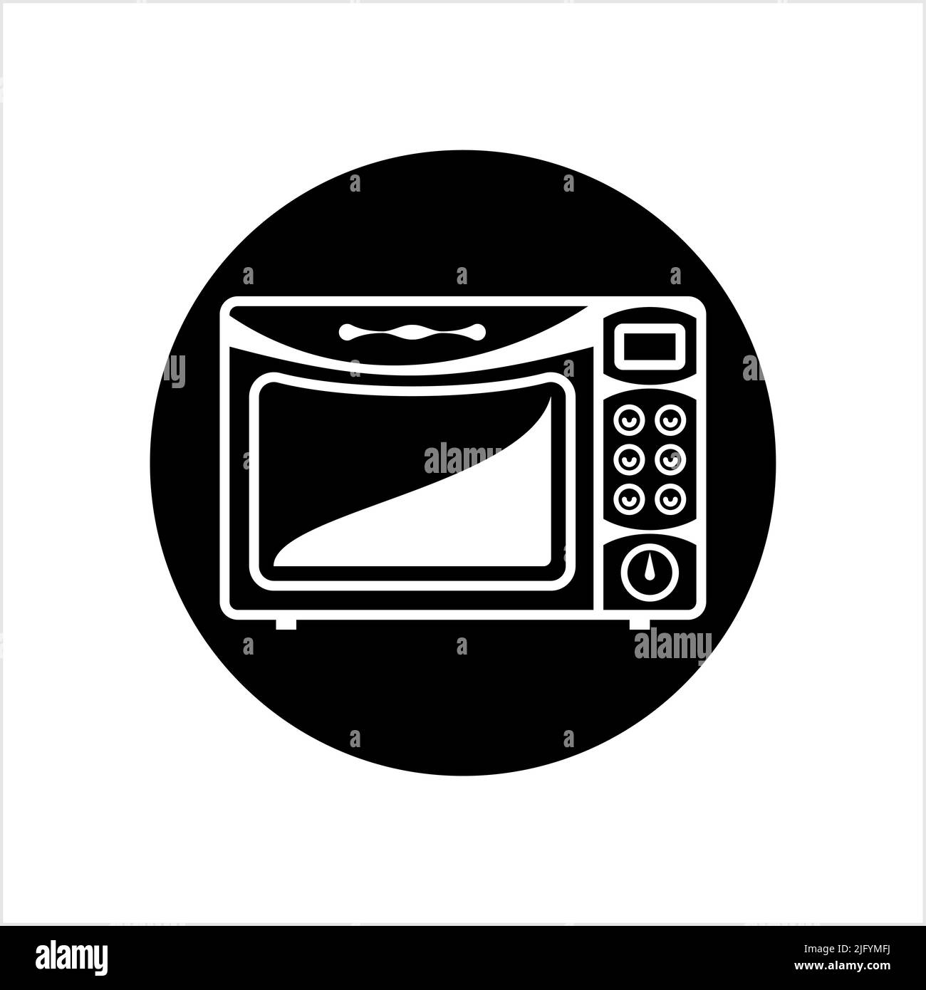 Microwave Icon, Microwave Vector Art Illustration Stock Vector Image