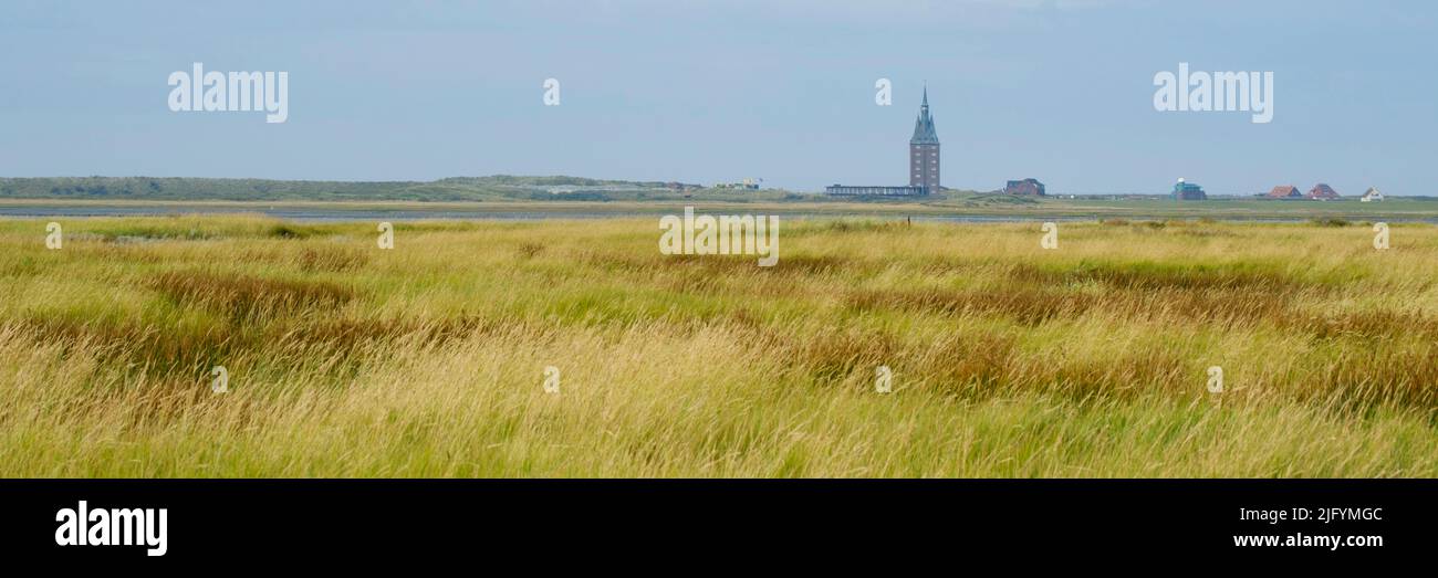 West tower at Wangerooge Island Stock Photo