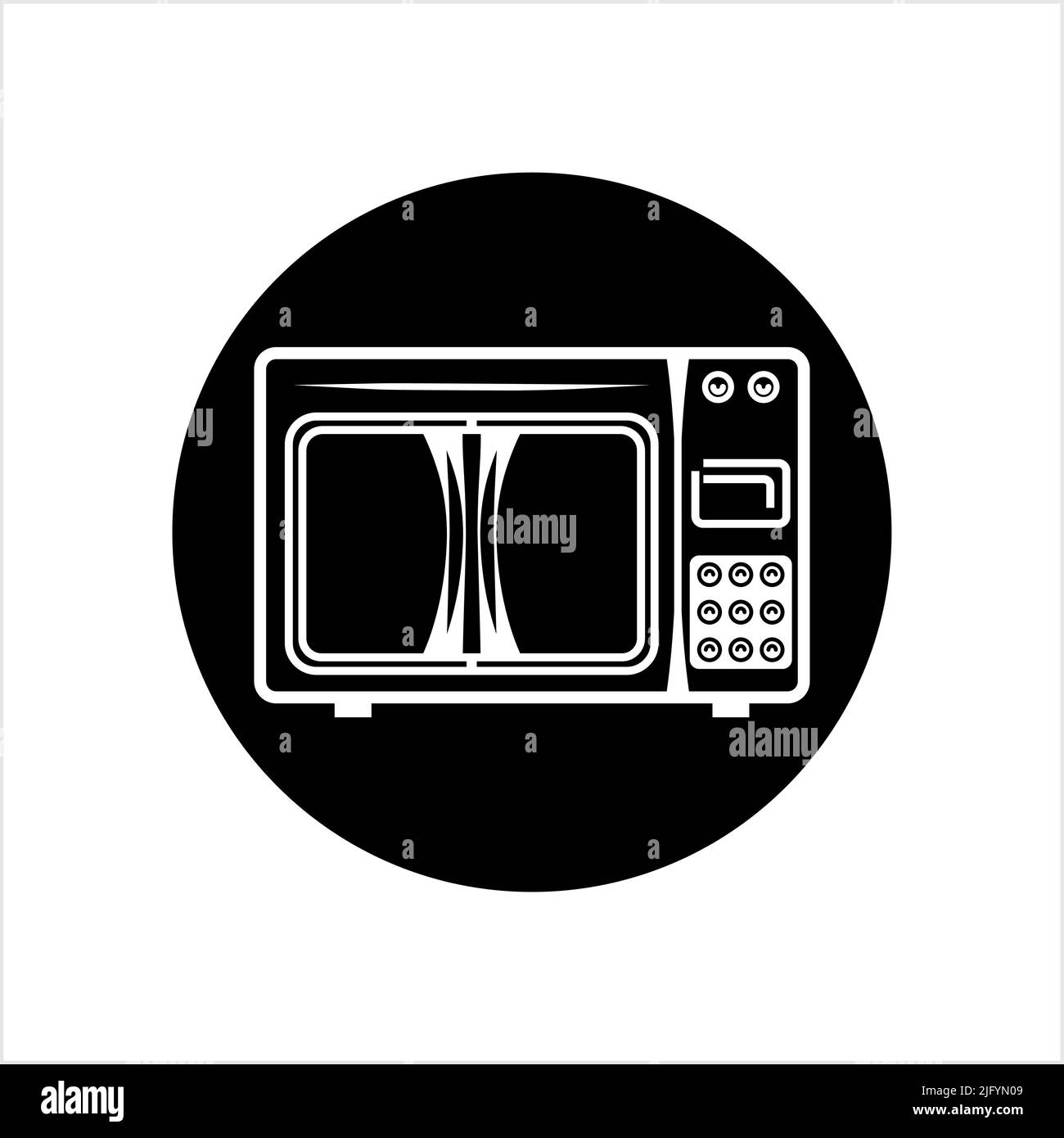 Microwave Icon, Microwave Vector Art Illustration Stock Vector Image