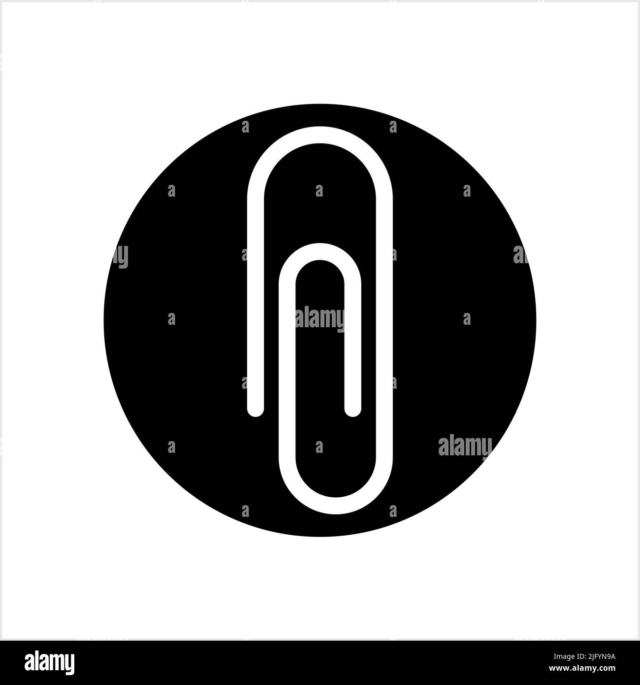 Paper Clip Icon Vector Art Illustration Stock Vector Image & Art Alamy