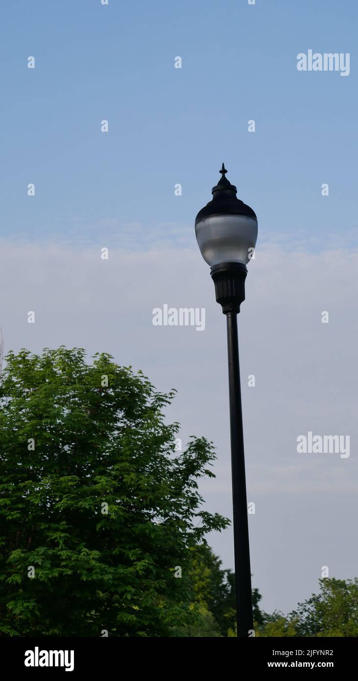 Lightpost, Raleigh, North Carolina. Stock Photo