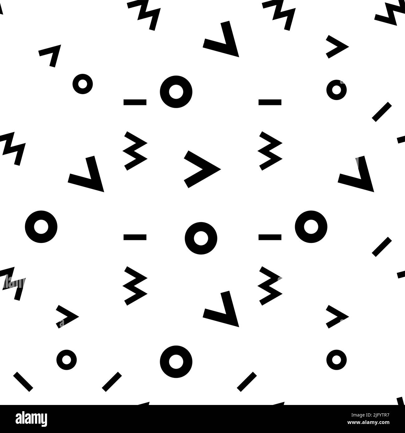Geometric Shape Seamless Pattern Memphis Style Vector Art Illustration ...