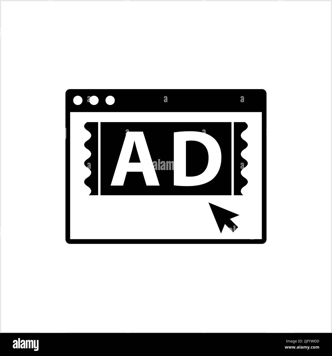 Ad Icon Vector Art Illustration Stock Vector Image & Art - Alamy