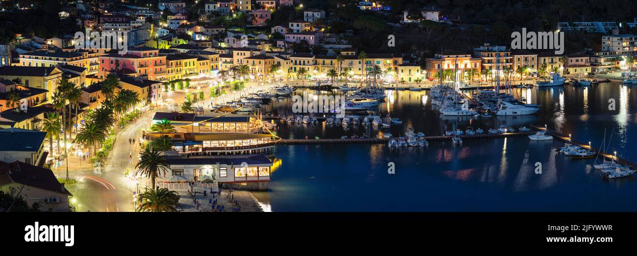 Porto Azzuro, Elba Island, Livorno District, Tuscany, Italy, Europe Stock Photo