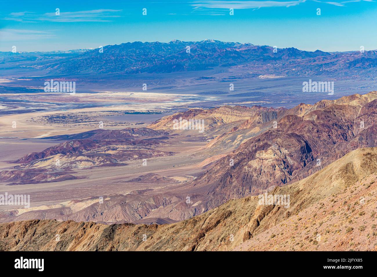 View over Death Valley, California, United States of America, North America Stock Photo