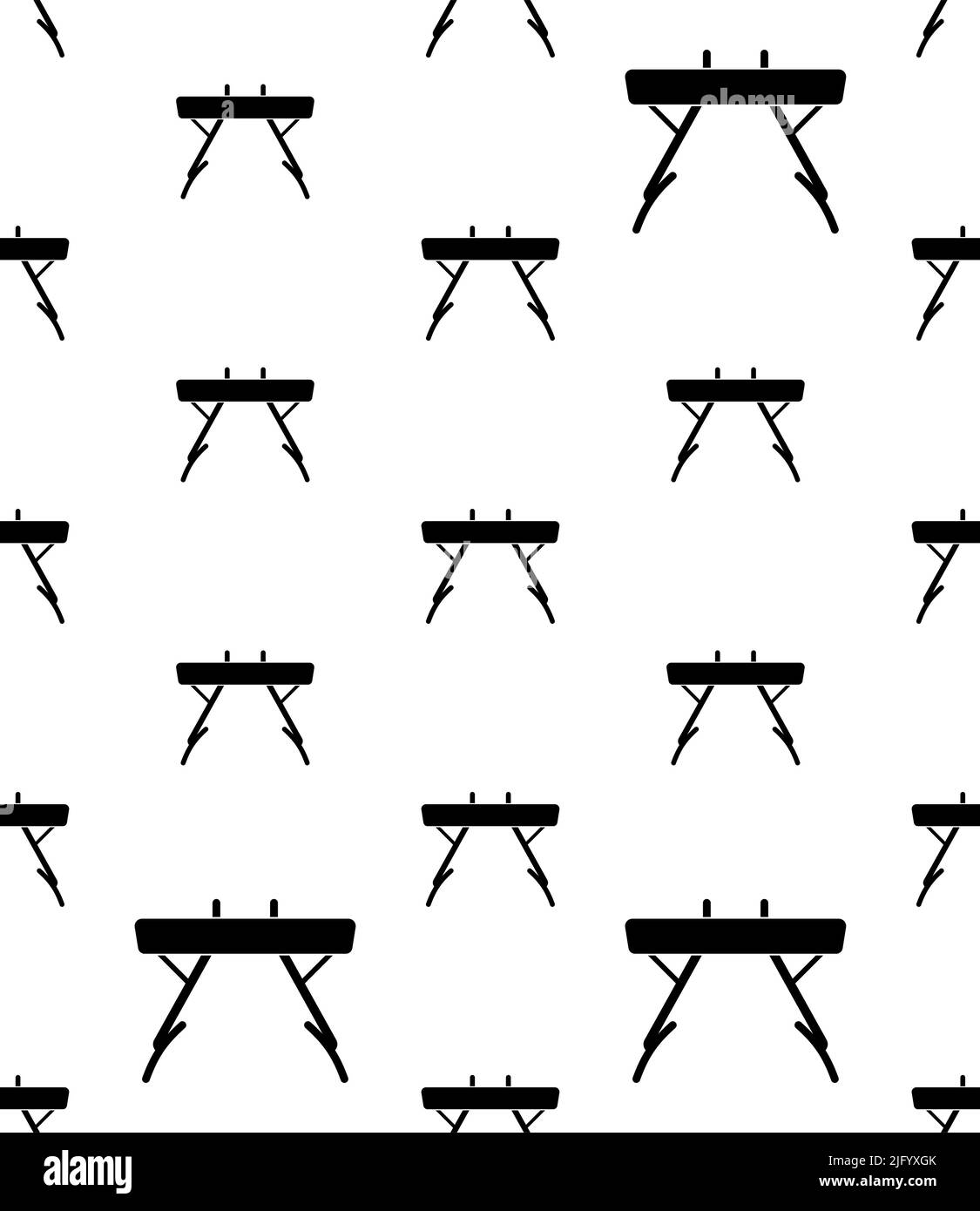 Pommel Horse Icon Seamless Pattern, Artistic Gymnastics Apparatus, Side ...