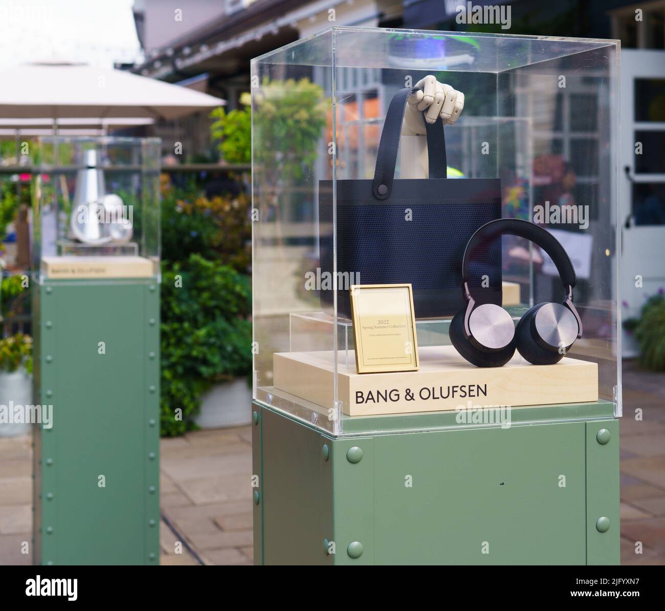 Bang and Olufson display at Bicester Village Stock Photo