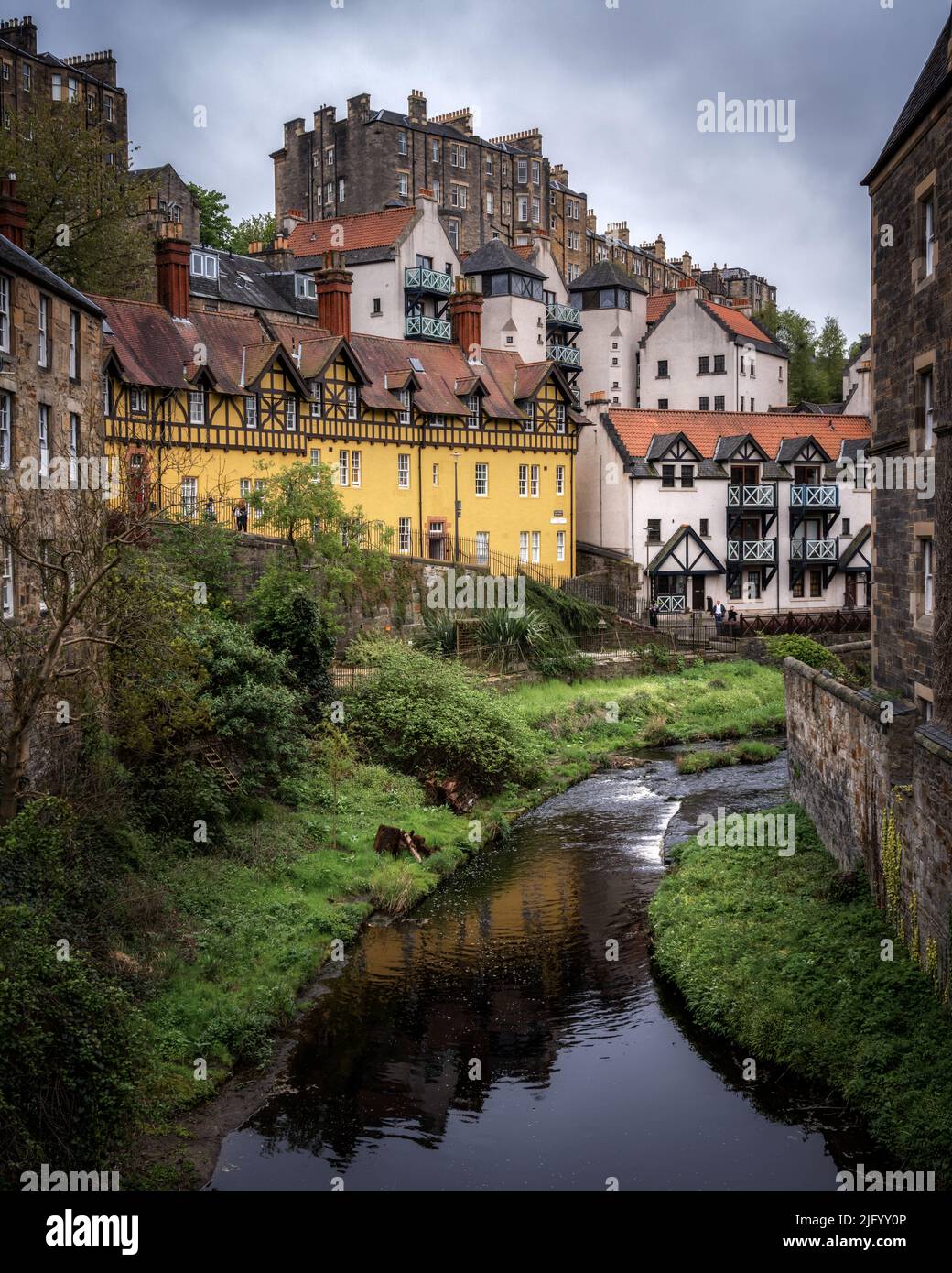 Dean Village, Edinburgh, Scotland, United Kingdom, Europe Stock Photo