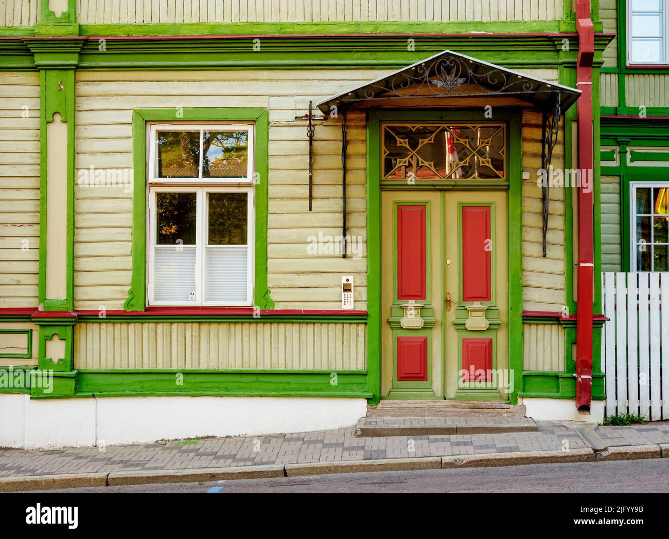Traditional Wooden House, Tallinn, Estonia, Europe Stock Photo Alamy
