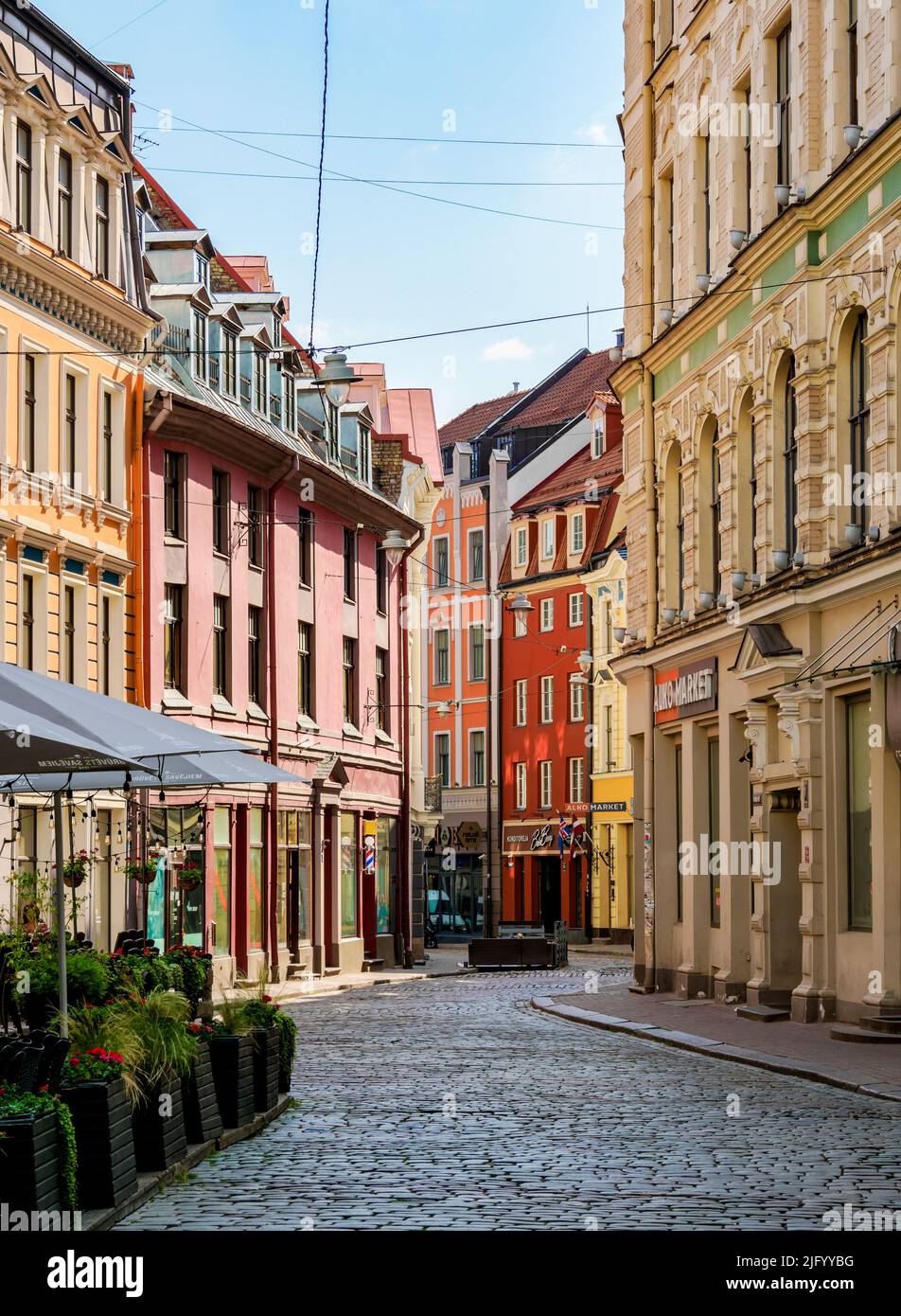 Audeju iela, Old Town, Riga, Latvia, Europe Stock Photo