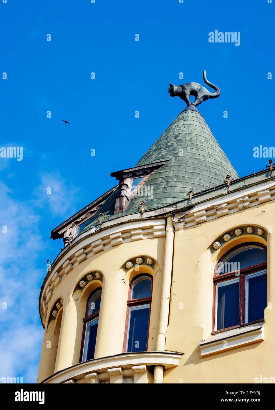 Cat House, Livu Square, Old Town, Riga, Latvia, Europe Stock Photo