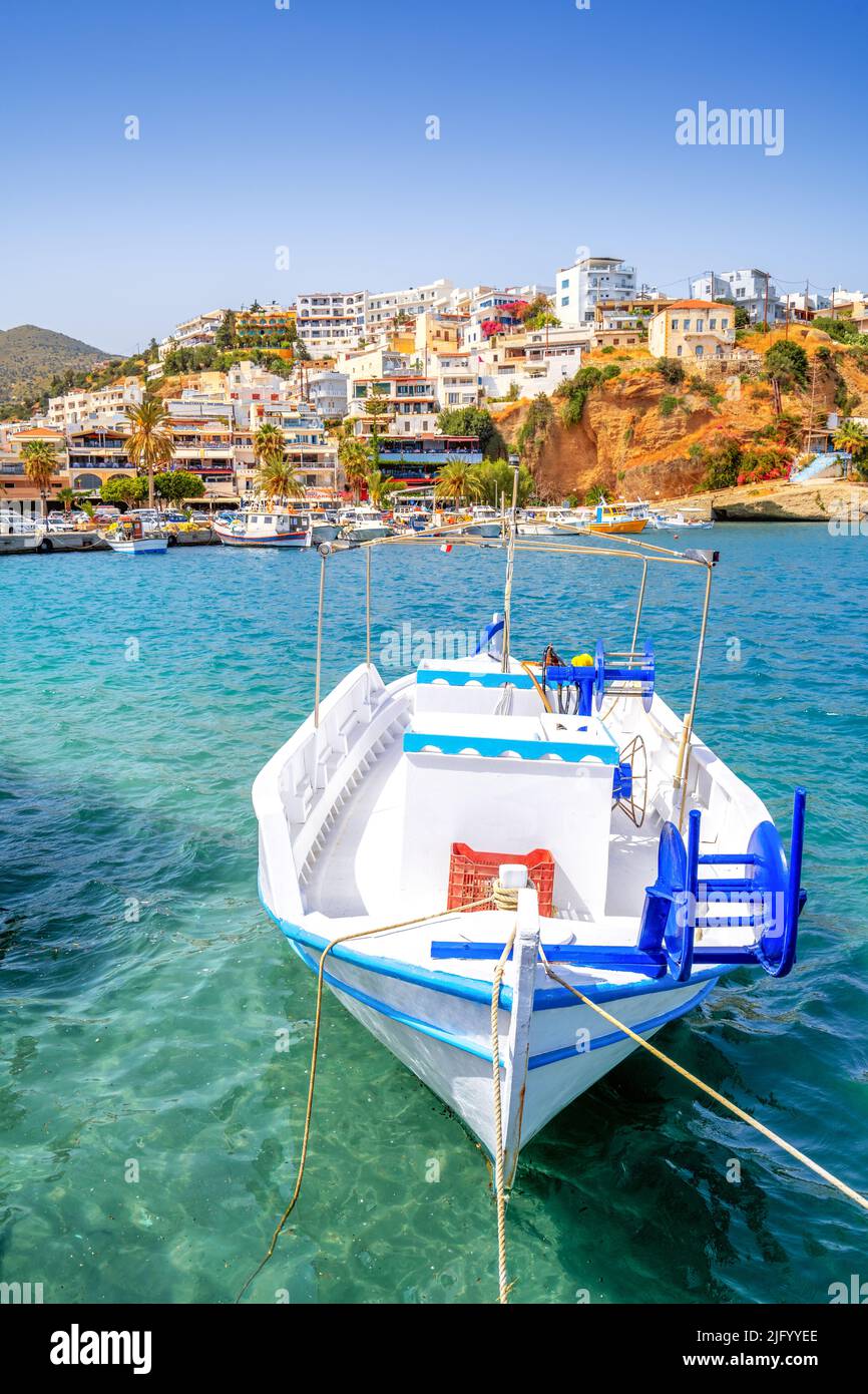 Marina of Agia Galini, Crete, Greece Stock Photo