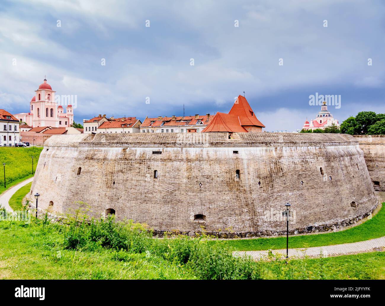 Bastion of the Vilnius Defensive Wall, Old Town, Vilnius, Lithuania, Europe Stock Photo