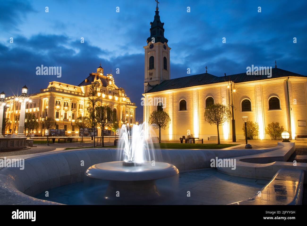 Oreadea Historical buildings in Oradea, Romania, Europe Stock Photo - Alamy
