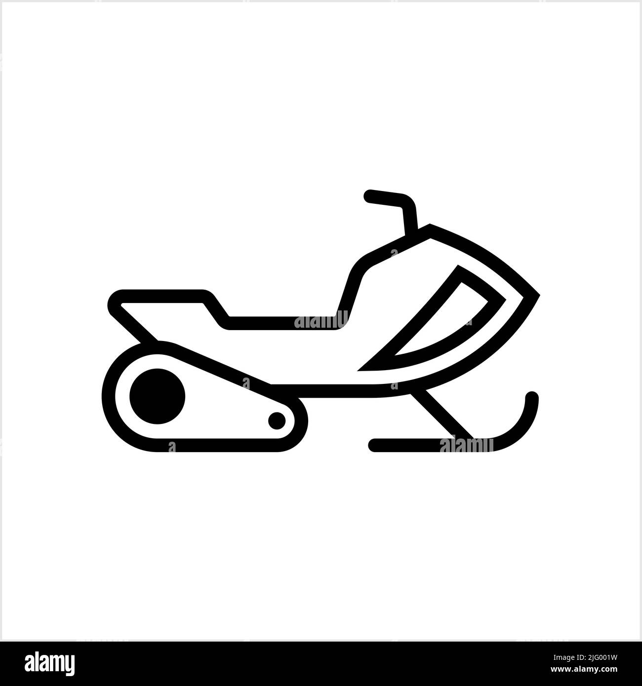 Black And White Snowmobile Clipart