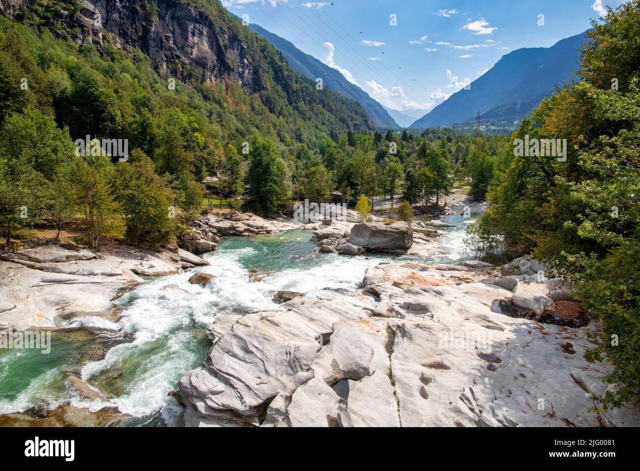 The torrent of Marmitte dei Giganti, Valle Antigorio, Dommodossola, Piedmont, Italy, Europe Stock Photo