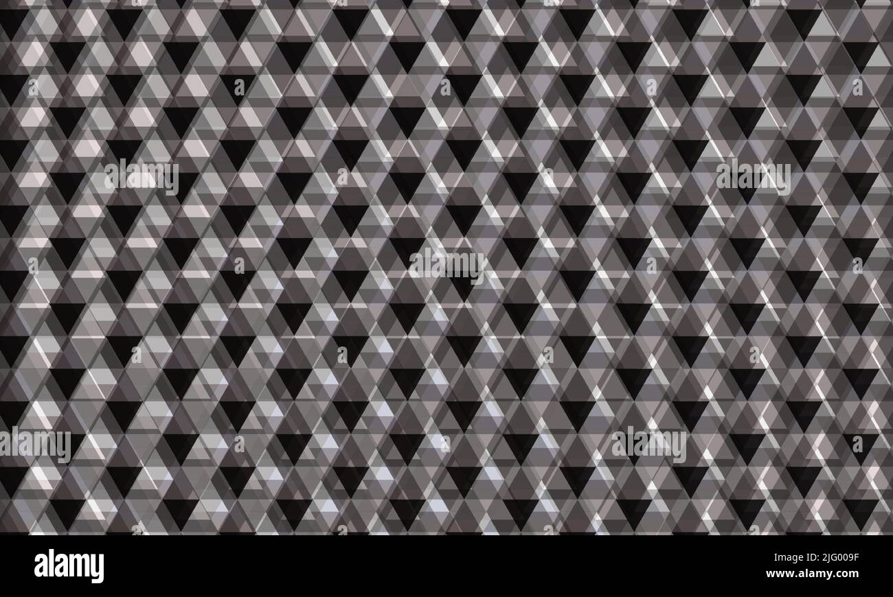 Abstract dark gray background with triangular elements geometric 3d ...