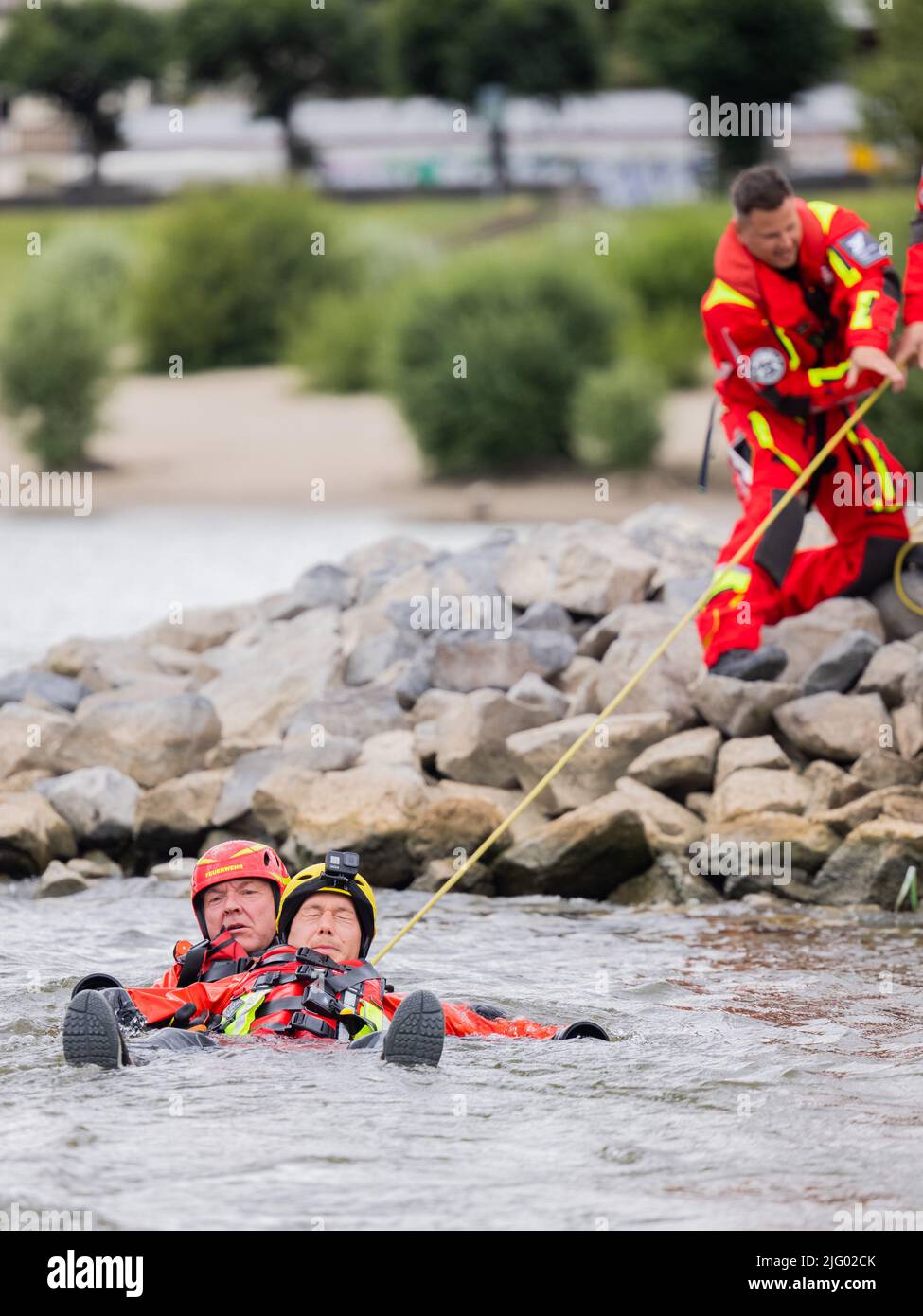 06 July 2022, North RhineWestphalia, Cologne The Cologne fire