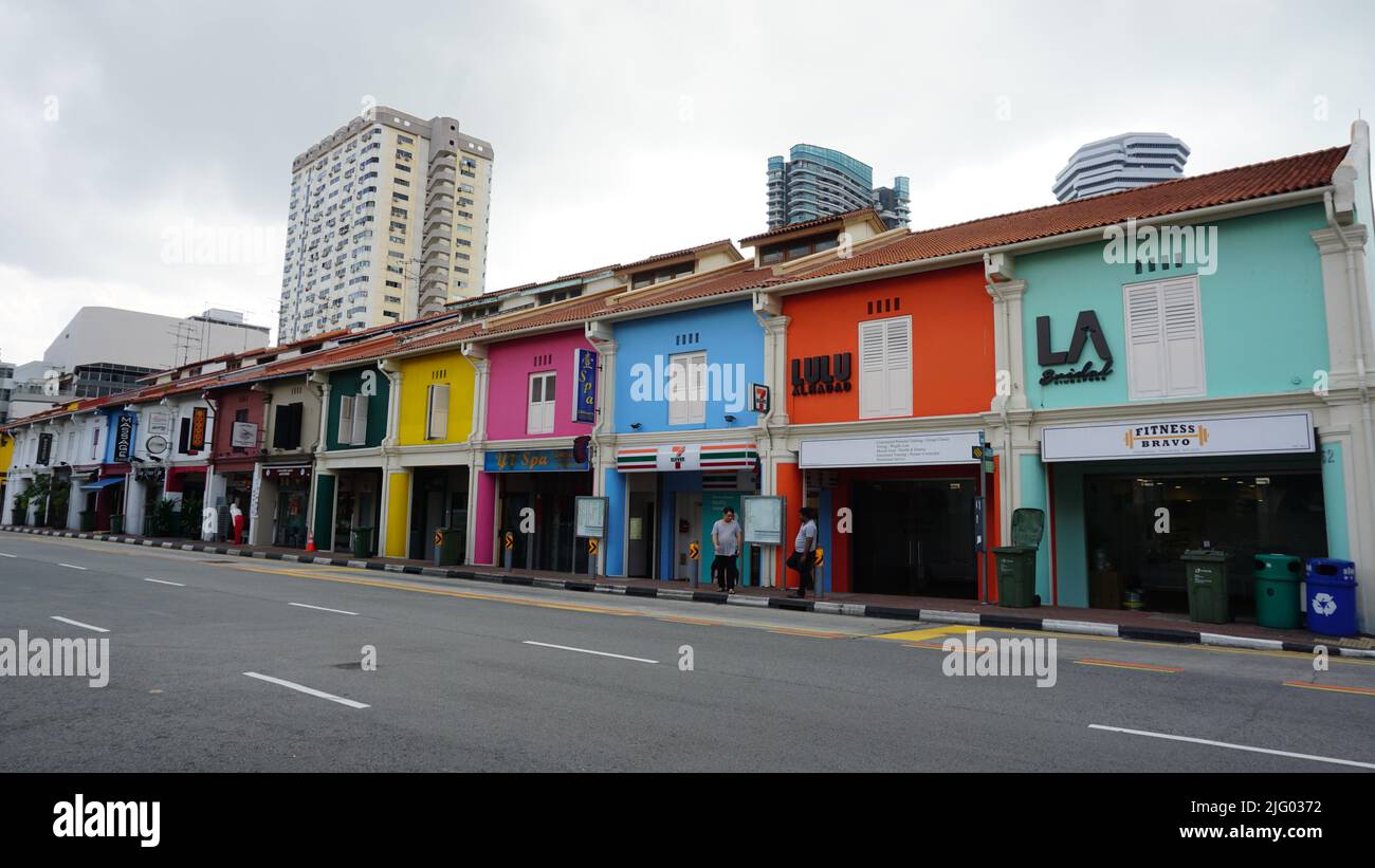 colorful shops Stock Photo