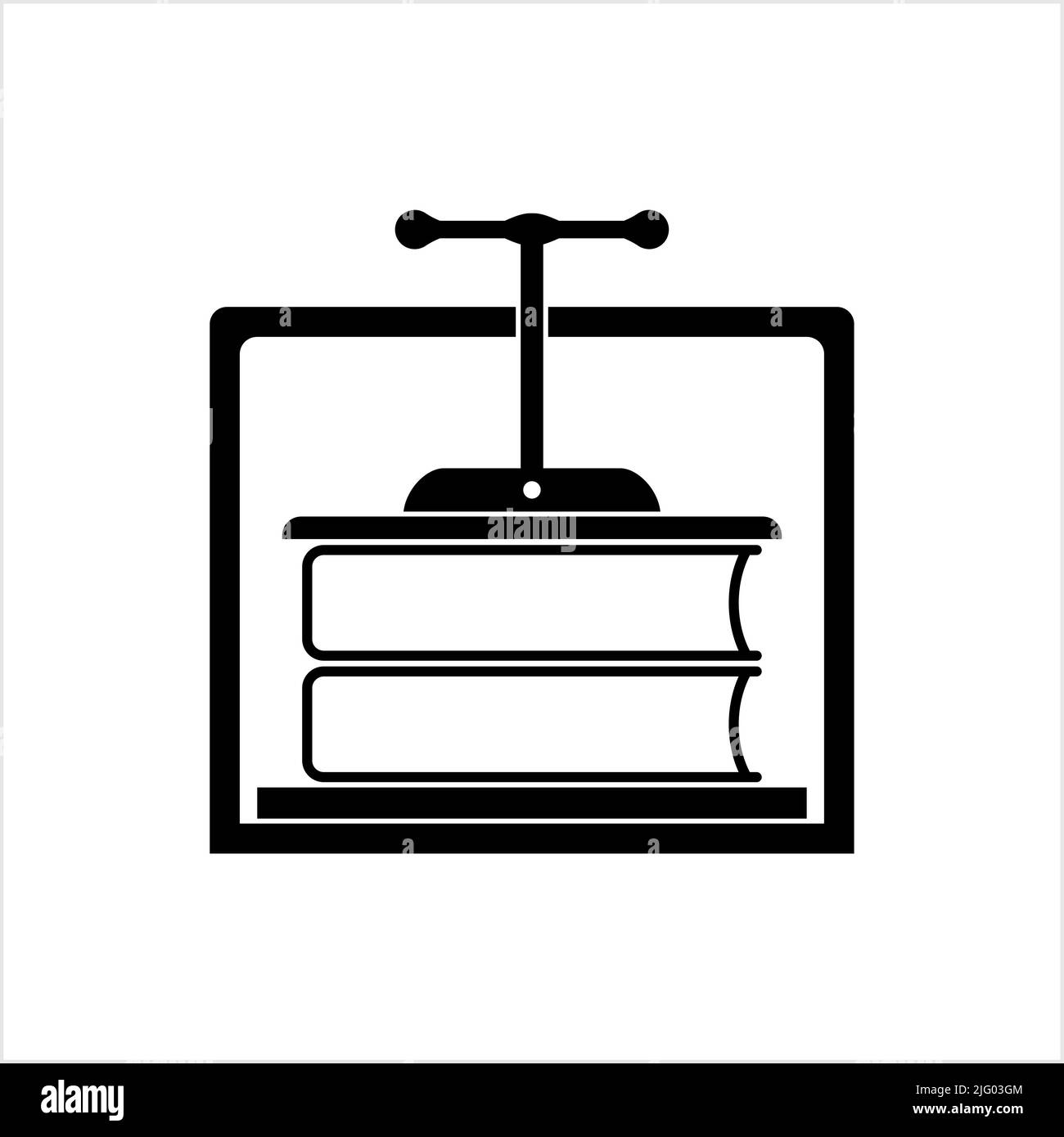 Hand press bookbinding Stock Vector Images Alamy