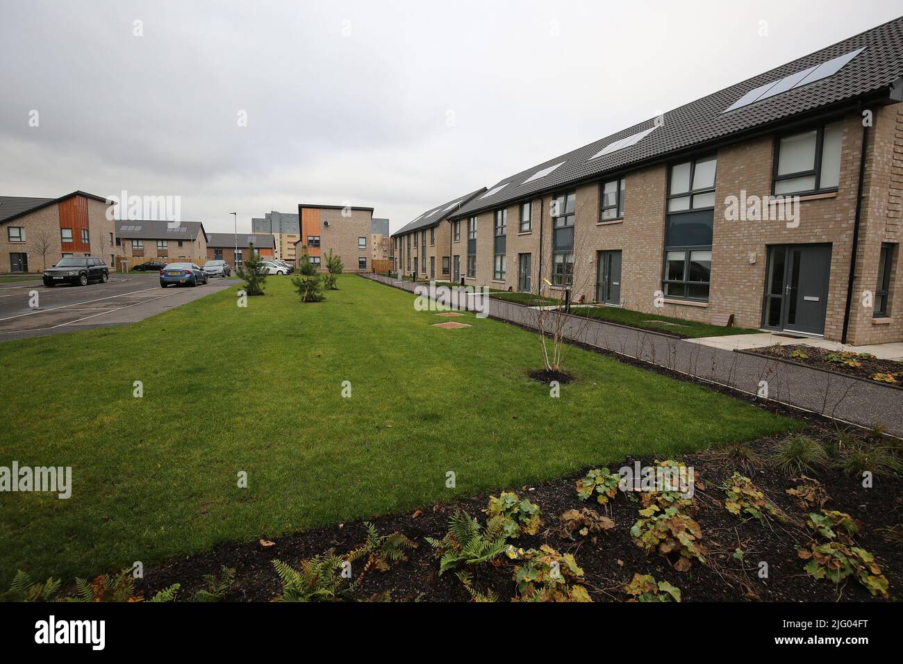 Govanhill, Glasgow Scotland, UK. Newly constructed social housing by