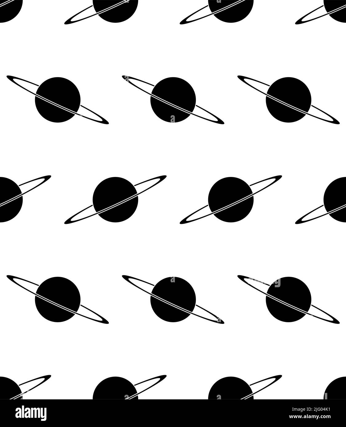Planet Icon Seamless Pattern, Astronomical Body Icon Vector Art ...