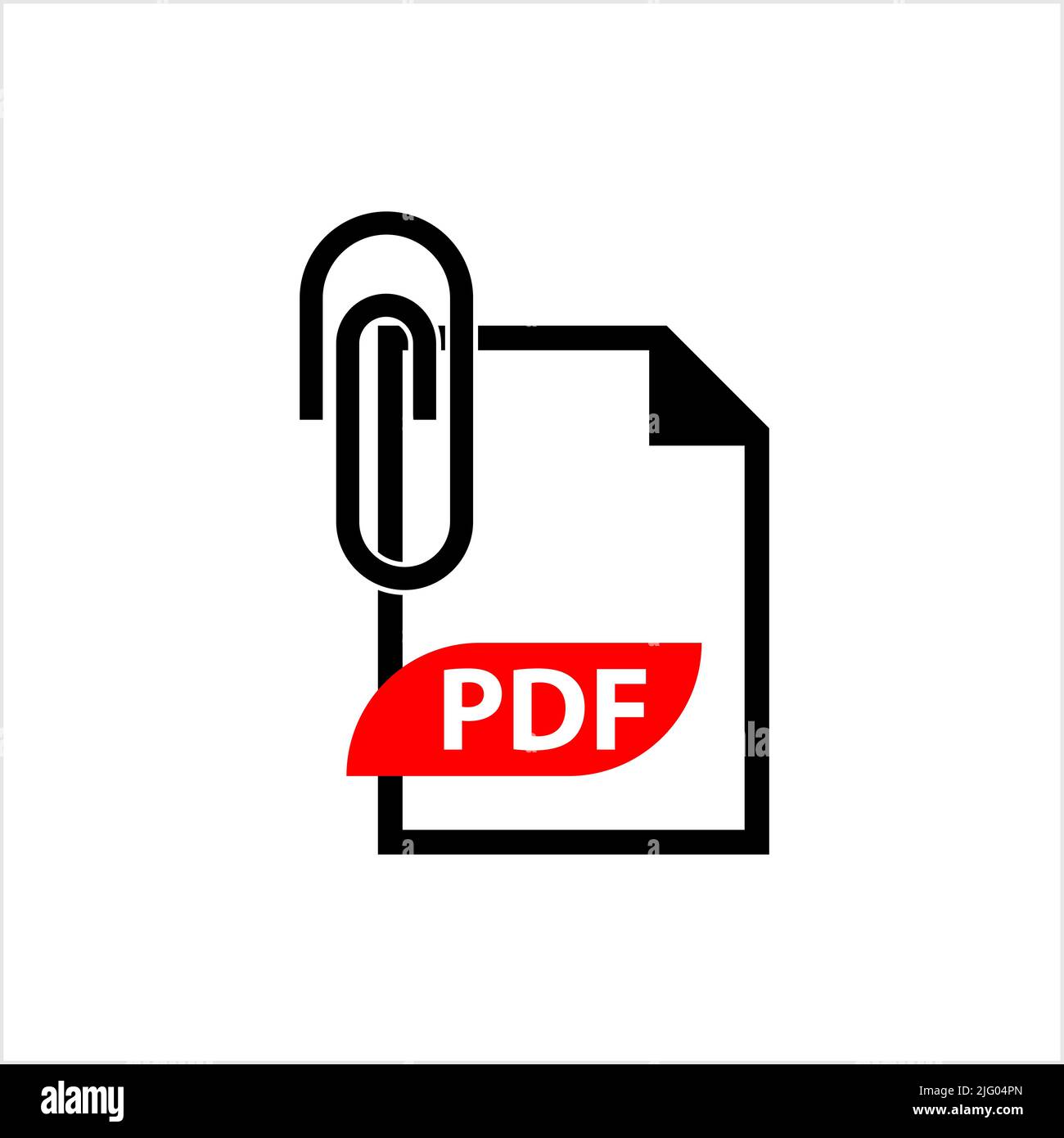 Pdf Attachment Icon, Pdf File Attached Icon, Paper Pin Attachment ...