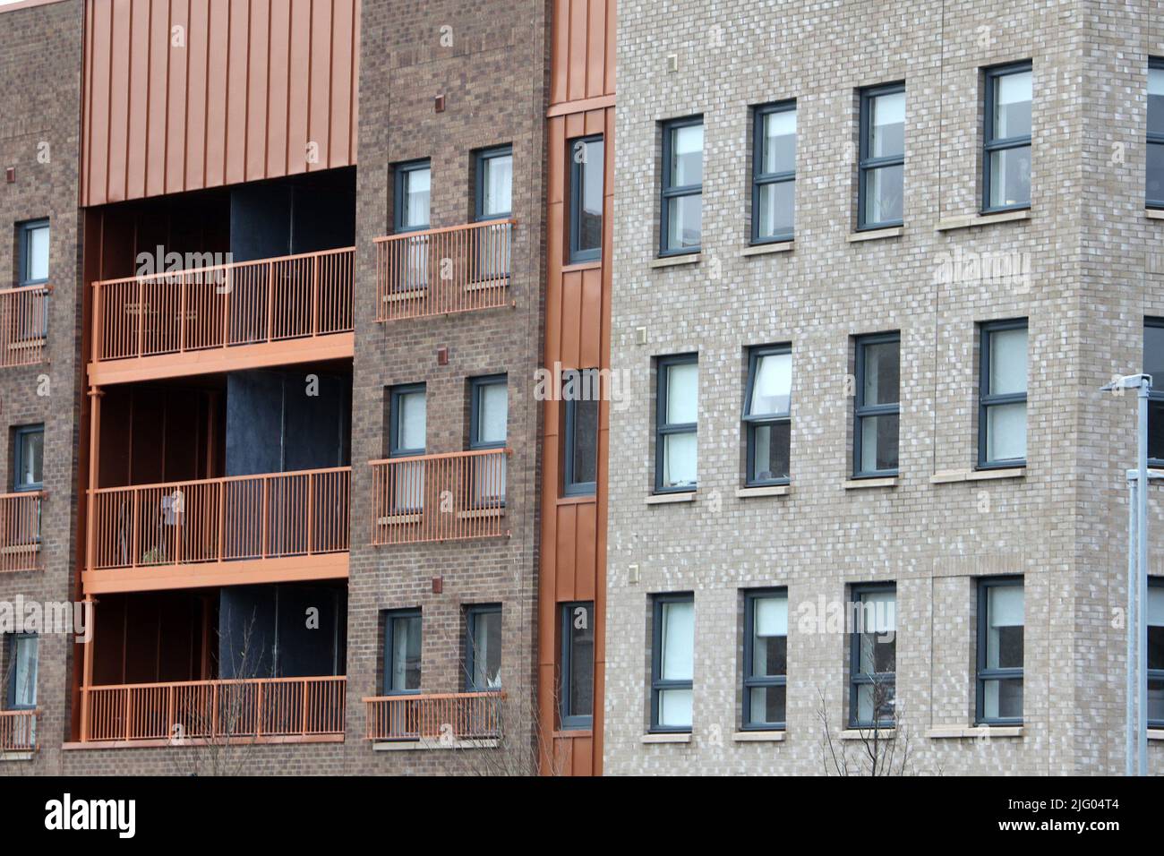 Govanhill, Glasgow Scotland, UK. Newly constructed social housing by
