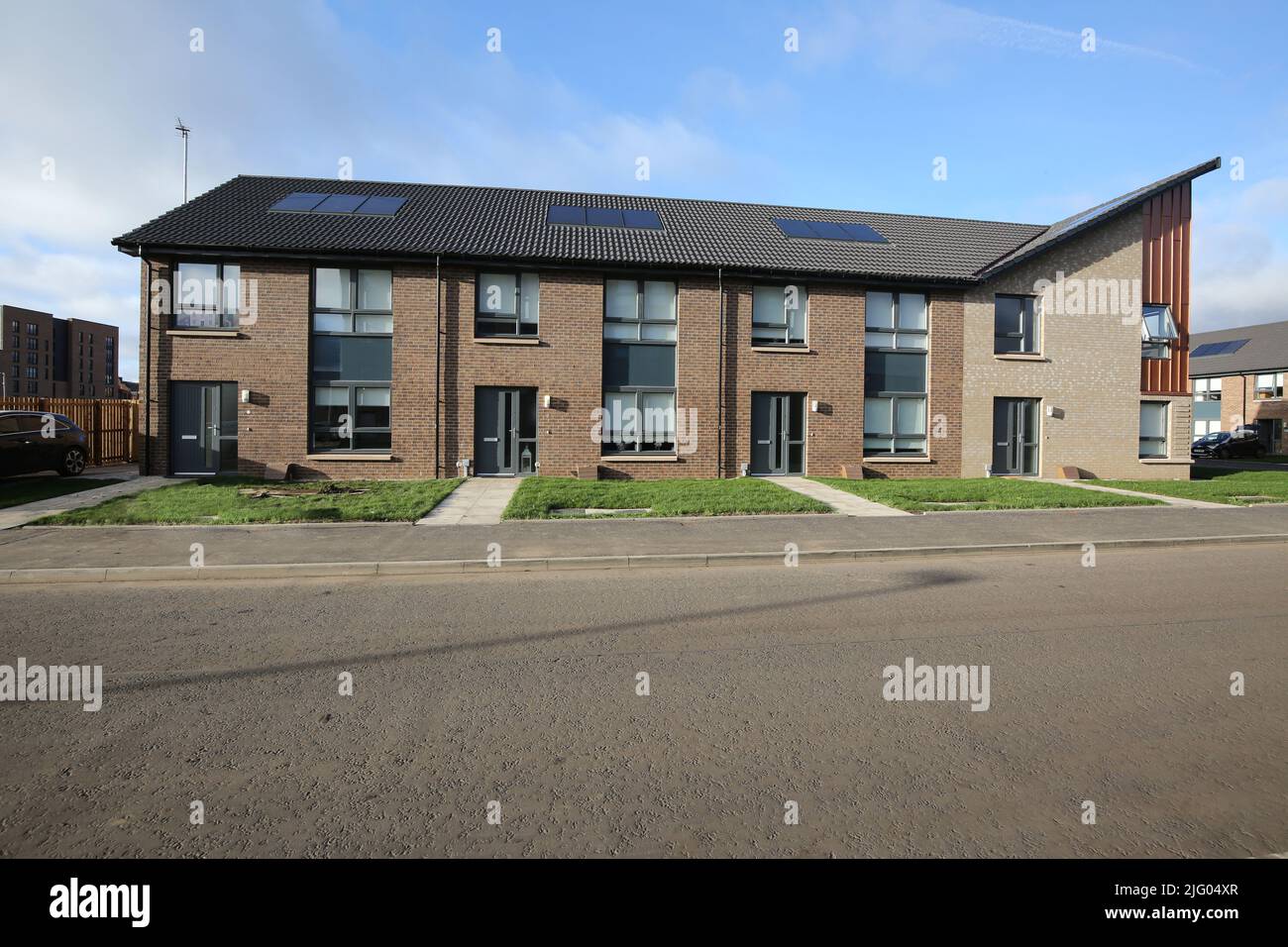 Govanhill, Glasgow Scotland, UK. Newly constructed social housing by
