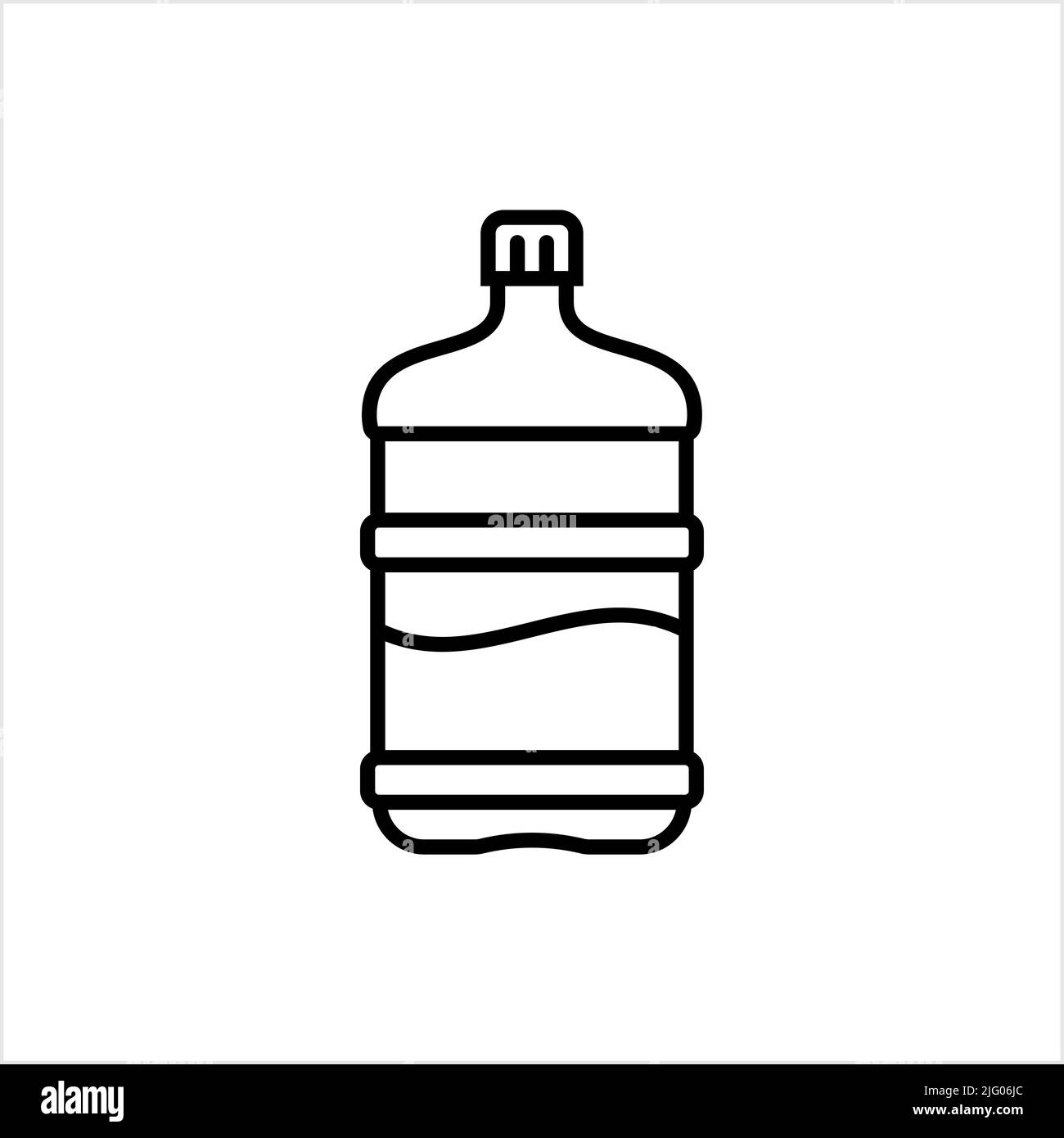 Water Gallon Icon, Gallon Bottle Icon, Water Storage Bottle Vector Art