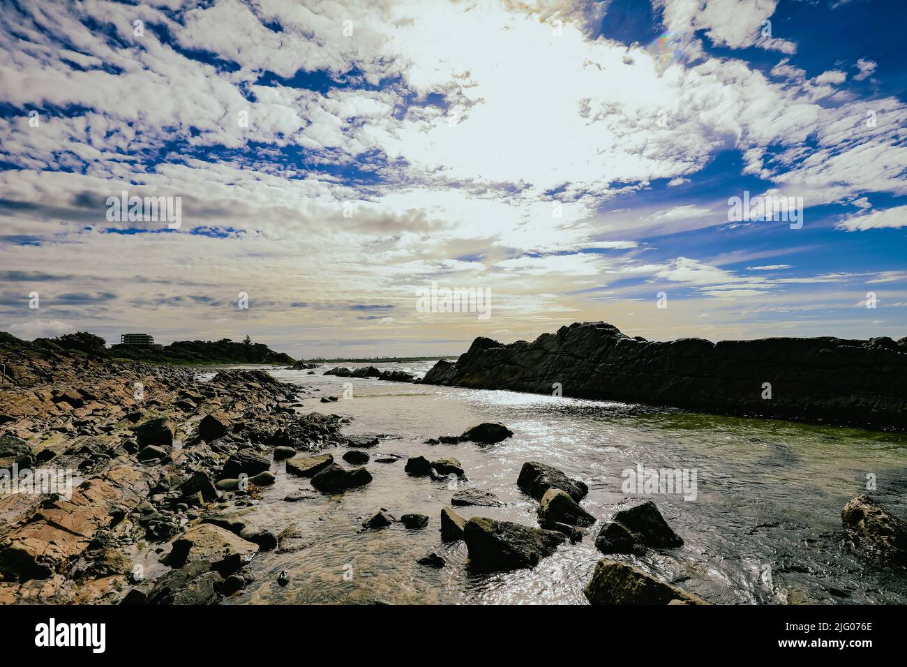 The Tanks tourist attraction natural rock pool at Forster, NSW